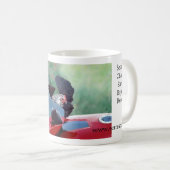 Lucky Chicken Goes voor een Ride Koffiemok (Voorkant rechts)