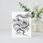 Lucky Chinese Dragon Briefkaart (Staand voorkant)