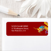 Lucky Chinese Dragon Etiket (Insitu)