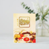 Lucky Chinese Ox Nieuwjaar 2021 VPostC Briefkaart (Staand voorkant)