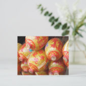 Lucky Chinese papierlantaarns Briefkaart (Staand voorkant)