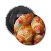 Lucky Chinese papierlantaarns Button Flesopener (Voorkant)