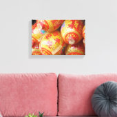 Lucky Chinese papierlantaarns Canvas Afdruk (Insitu (Woonkamer))