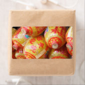 Lucky Chinese papierlantaarns Etiket (Insitu)