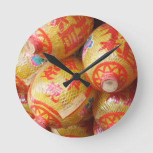 Lucky Chinese papierlantaarns Ronde Klok