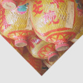 Lucky Chinese papierlantaarns Tissuepapier (Detail)