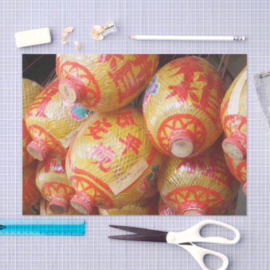 Lucky Chinese papierlantaarns Tissuepapier (Craft)