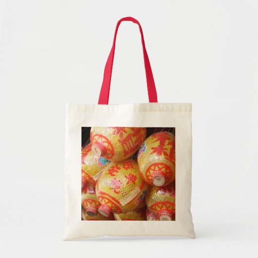Lucky Chinese papierlantaarns Tote Bag (Voorkant)
