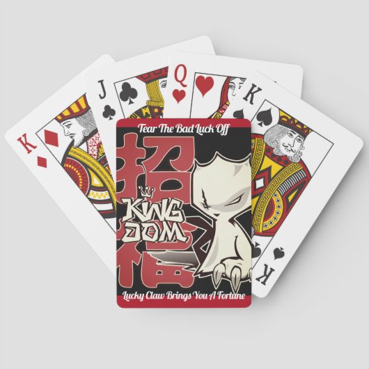 Lucky Claw Charm Pokerkaarten (Achterkant)