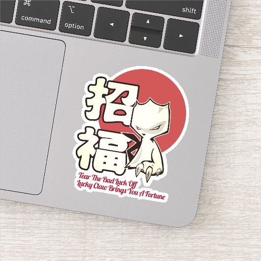 Lucky Claw Rising Sticker (Detail)