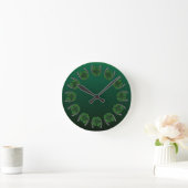 Lucky Clock St. Patrick's Lucky Charm Wall Clock Ronde Klok (Huis)