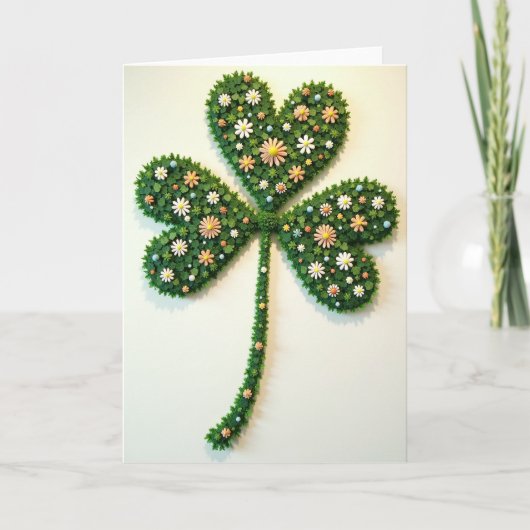 Lucky Clover Artistic Card Kaart (Voorkant)