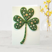 Lucky Clover Artistic Card Kaart (Gele Bloem)