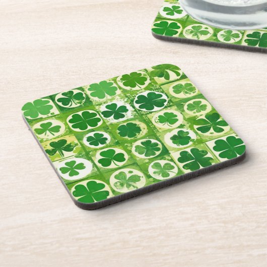 Lucky clover bier onderzetter (Linkerzijde)