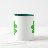 Lucky Clover blad monogrammed & Shamrock / Iers Mok (Midden)