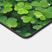 Lucky Clover bladeren achtergrond Bureaumat (Hoek)