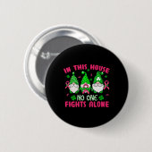 Lucky Clover Borstkanker Bewustzijn St Patrick's Ronde Button 5,7 Cm (Voorkant /achterkant)