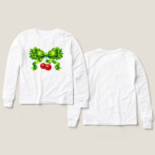 Lucky Clover Bow with Cherries Green Design (Voorkant /achterkant)