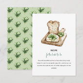 Lucky Clover Bread Recipe for Bride Informatiekaartje (Voorkant / Achterkant)