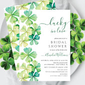 Lucky Clover Bridal Shower Uitnodiging