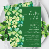Lucky Clover Bridal Shower Uitnodiging