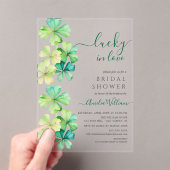Lucky Clover Bridal Shower Uitnodiging (Insitu (Draagbaar))
