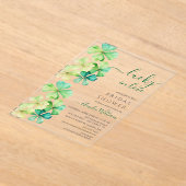 Lucky Clover Bridal Shower Uitnodiging (Laagn)