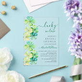 Lucky Clover Bridal Shower Uitnodiging (Insitu (Huwelijk))