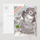 Lucky Clover Briefkaart (Voorkant / Achterkant)