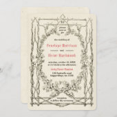 Lucky Clover bruiloft uitnodiging (Voorkant / Achterkant)