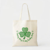 Lucky Clover Canvas Canvas tas (Voorkant)
