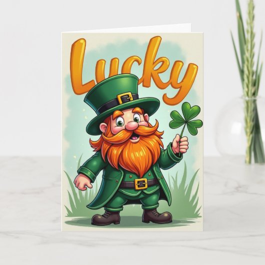 Lucky Clover Card Kaart (Voorkant)