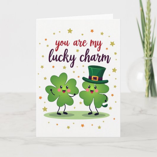 Lucky Clover Charm Kaart (Voorkant)