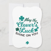 Lucky Clover Charm - May the Clover's Luck Shine Kaart (Voorkant)
