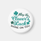 Lucky Clover Charm - May the Clover's Luck Shine Magneet (Voorkant)
