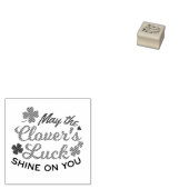 Lucky Clover Charm - May the Clover's Luck Shine Rubberstempel (Gestempeld)