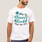 Lucky Clover Charm - May the Clover's Luck Shine T-shirt (Voorkant)