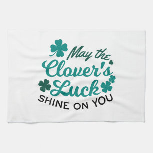 Lucky Clover Charm - May the Clover's Luck Shine Theedoek
