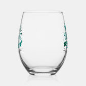 Lucky Clover Charm - May the Clover's Luck Shine Wijnglas Zonder Voet (Rechts)