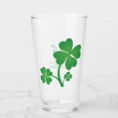 Lucky Clover Custom Monogram & Foto Glas (Voorkant)