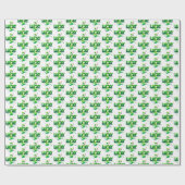 Lucky Clover Design voor St. Patrick's Day Cadeaupapier (Vlak)