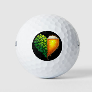 Lucky Clover Design voor St. Patrick's Day Golfballen