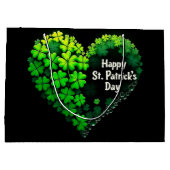 Lucky Clover Design voor St. Patrick's Day Groot Cadeauzakje (Achterkant)