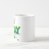 Lucky Clover Design voor St. Patrick's Day Koffiemok (Center)