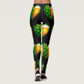 Lucky Clover Design voor St. Patrick's Day Leggings (Achterkant)