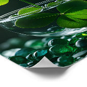 Lucky Clover Design voor St. Patrick's Day Poster (Hoek)