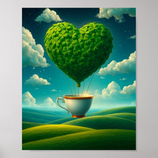 Lucky Clover Design voor St. Patrick's Day Poster (Voorkant)