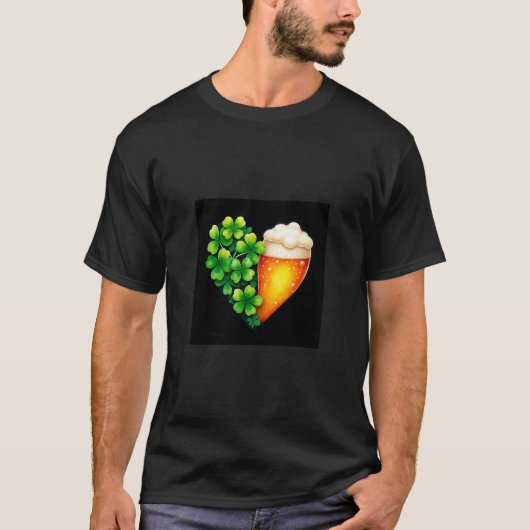 Lucky Clover Design voor St. Patrick's Day T-shirt (Voorkant)