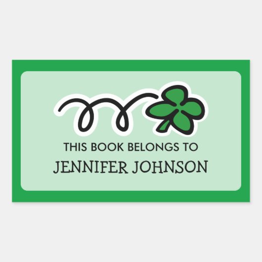 Lucky clover Dit boek behoort tot de sticker (Voorkant)