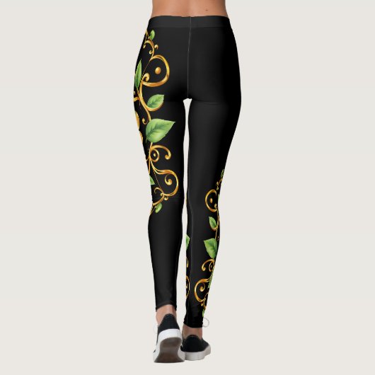 Lucky Clover 🍀 Een tijdloos symbool van geluk Leggings (Achterkant)